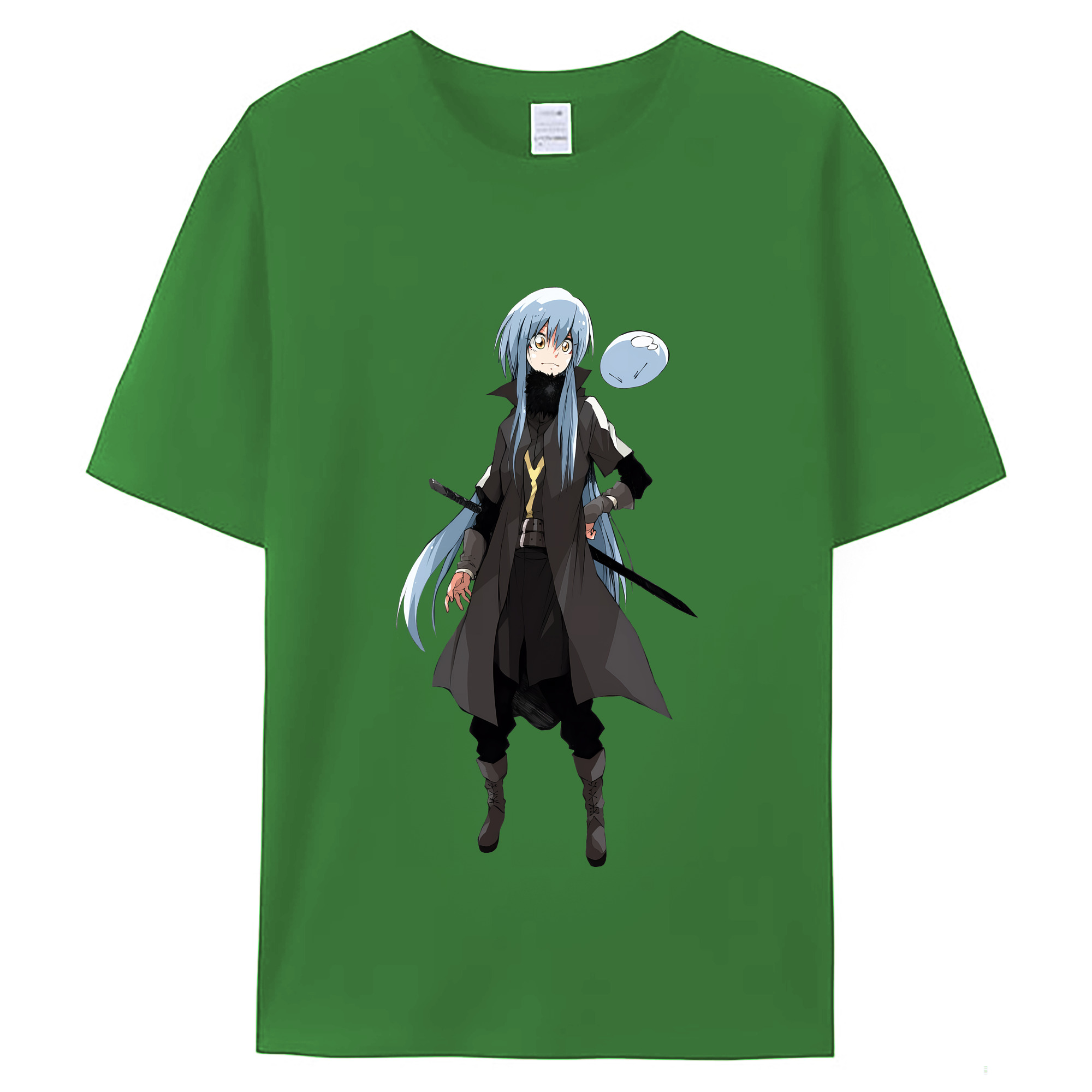 （画像用） 転スラ Regarding Reincarnated to Slime レディースカジュアルプリントTシャツ（綿100％）